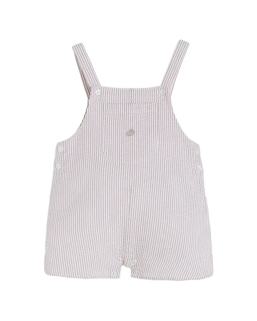 Полосатый комбинезон Babycottons, коричневый