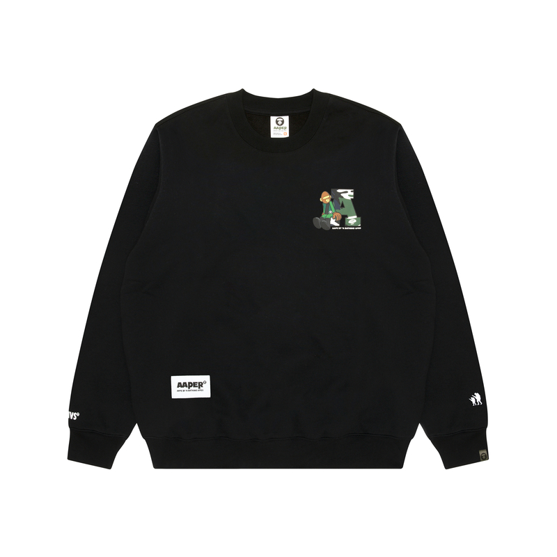 

Толстовка с логотипом A Bathing APE Aape, черный