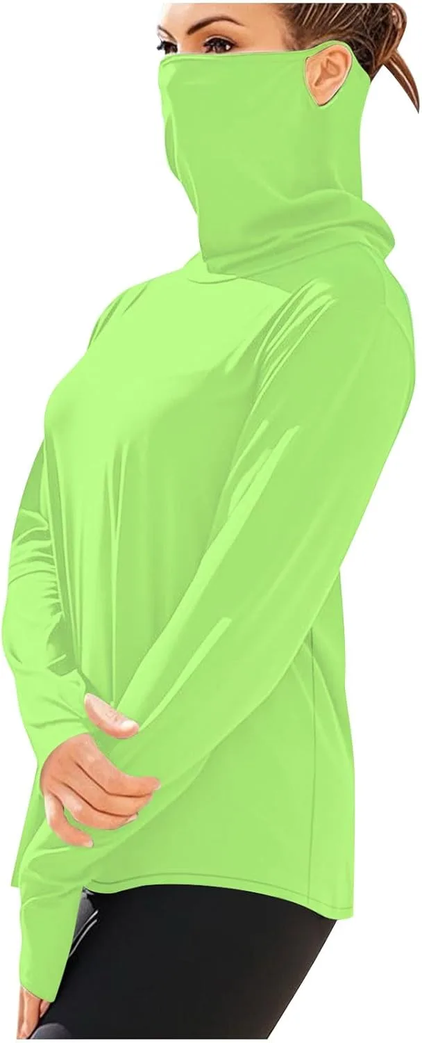 

Женская толстовка с защитой от солнца и маской для лица