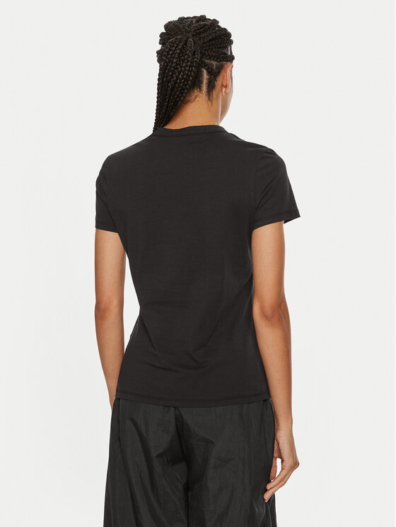 Футболка slim fit Emb Graphic K20K208061 Calvin Klein, черный — фото 3