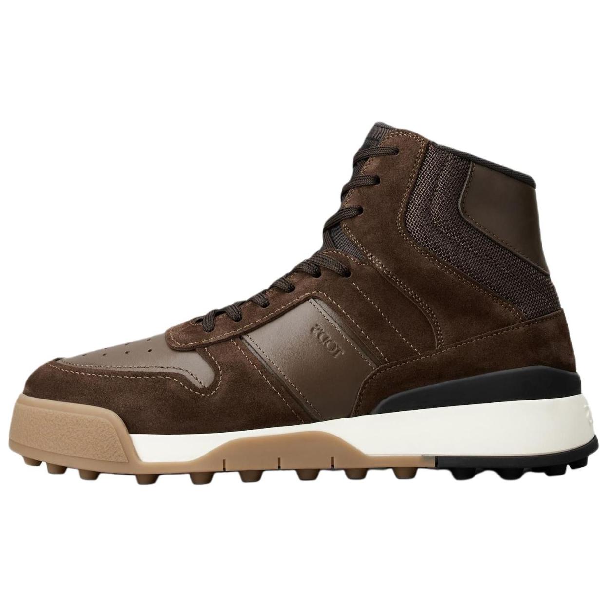 

TOD'S Высокие стильные мужские кроссовки для скейтбординга коричневого цвета