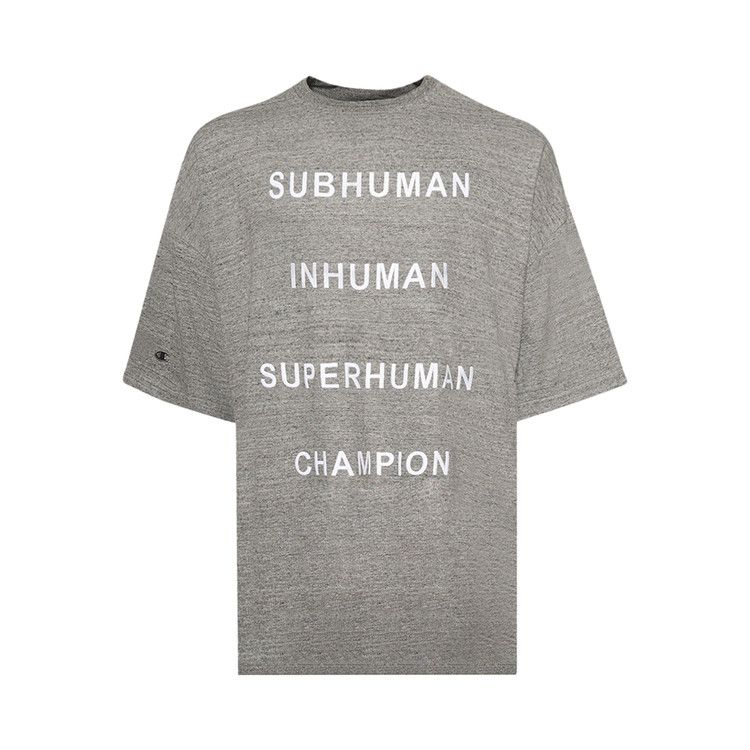 

Футболка Rick Owens x Champion Tommy T-Shirt, Grey Melange