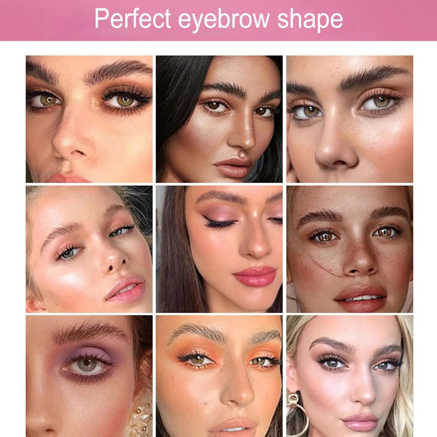 Наклейки для бровей 3D Eyebrow Peel-Off Stickers, 10 пар/лист, водостойкие, Generic — фото 3