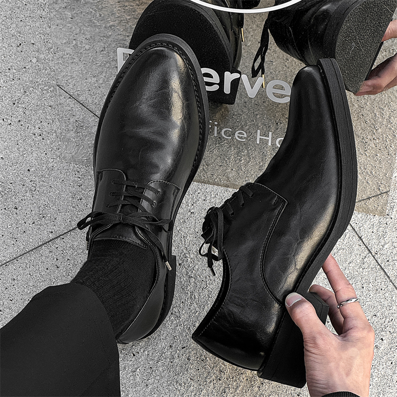 V05 Женские черные туфли на низком каблуке Unisex, цвет Black Women's — фото 4
