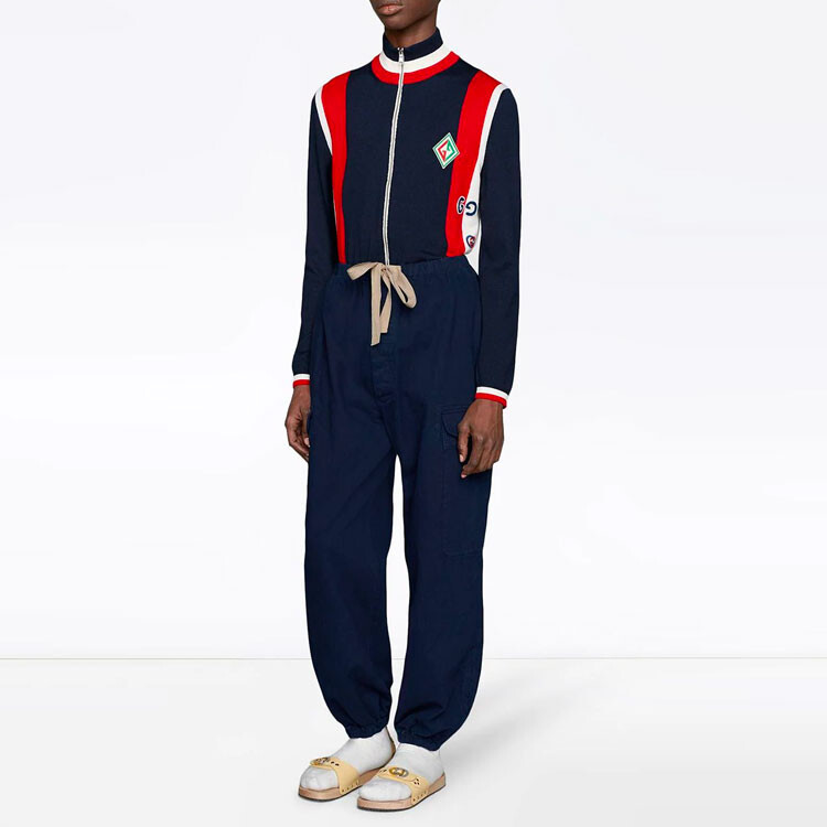 Куртка GUCCI, мужская, шерсть, синий — фото 4