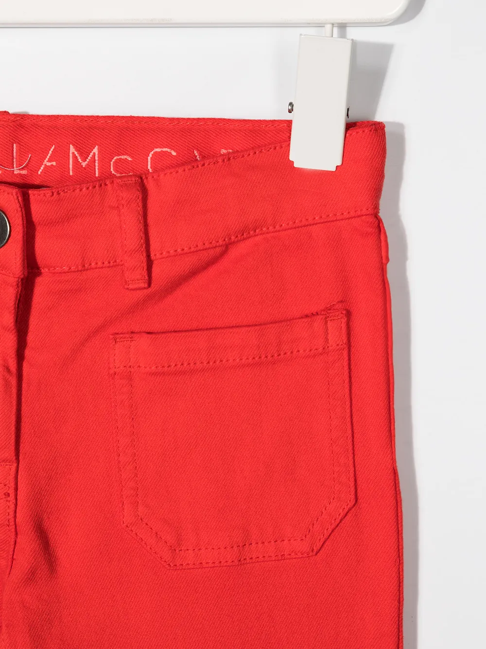 Узкие джинсы Stella McCartney Kids, красный — фото 3
