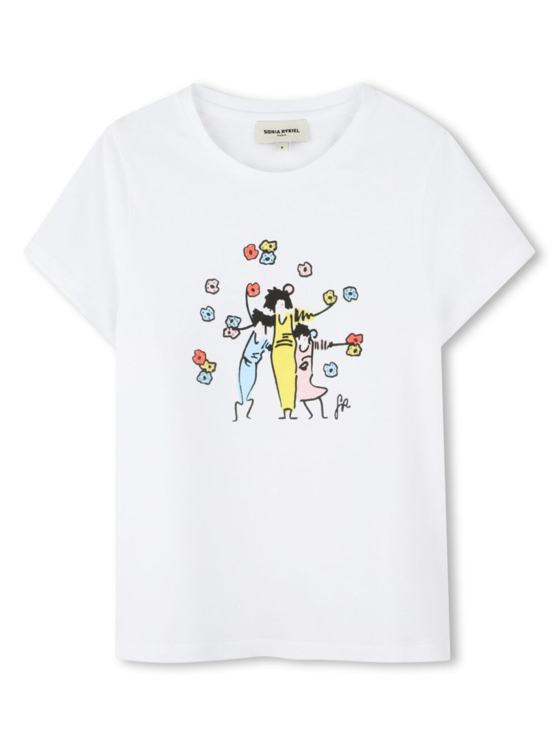 

SONIA RYKIEL ENFANT футболка с принтом, белый