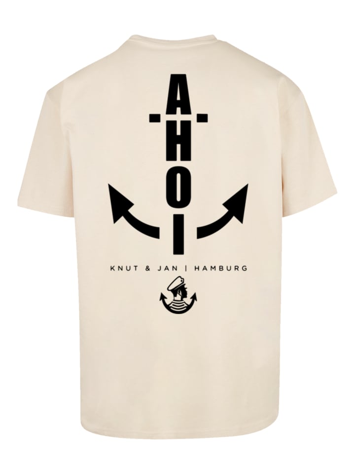 

Футболка большого размера Ahoi Anker Knut & Jan Hamburg песочного цвета F4NT4STIC, Бежевый, Футболка большого размера Ahoi Anker Knut & Jan Hamburg песочного цвета F4NT4STIC