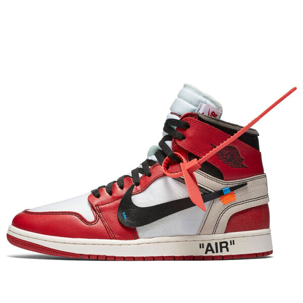 

Кроссовки 1 x off-white retro high og 'chicago' Air Jordan, белый