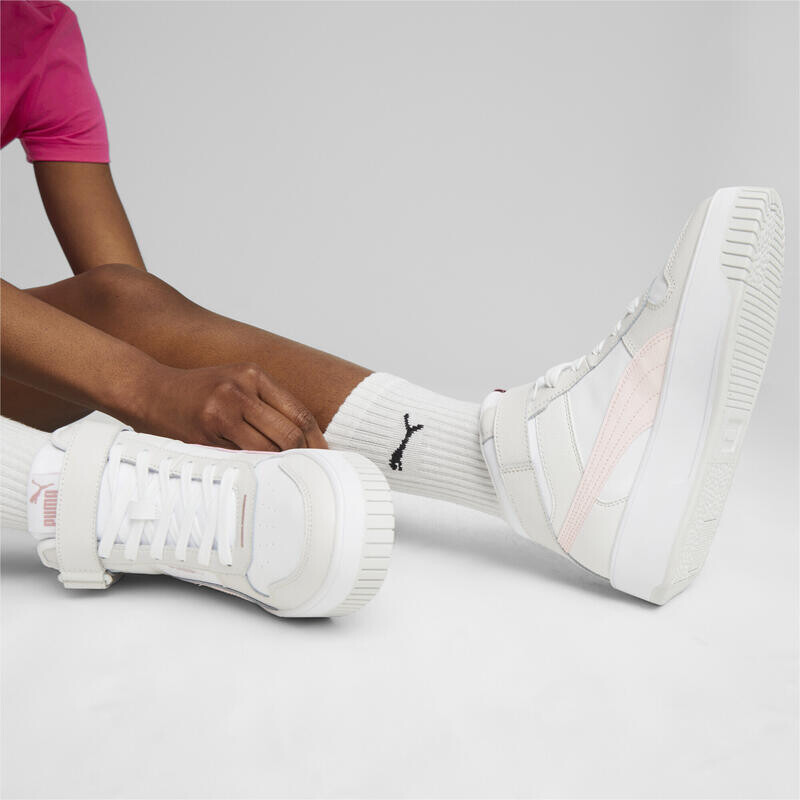 Кроссовки Carina Street Mid Женское PUMA White Frosty Pink Feather Grey — фото 2