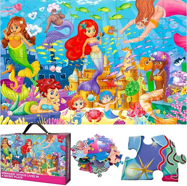 

Гигантские напольные пазлы размером 2x3 фута для детей 4-6 лет Quokka, mermaidss
