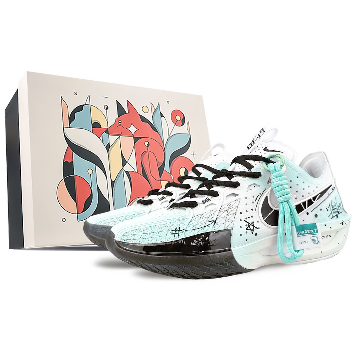 Nike Баскетбольные кроссовки Air Zoom GT Cut 3 с низким верхом, износостойкие и нескользящие, унисекс, белые, зеленые