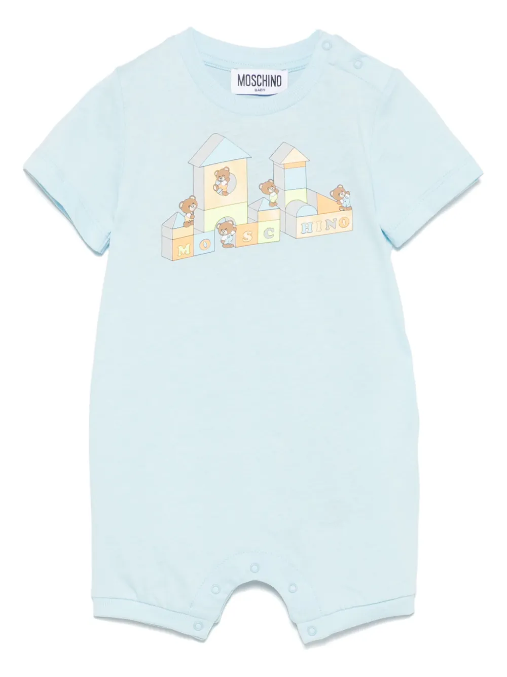 

Ромпер с принтом Teddy Bear Moschino Kids, синий