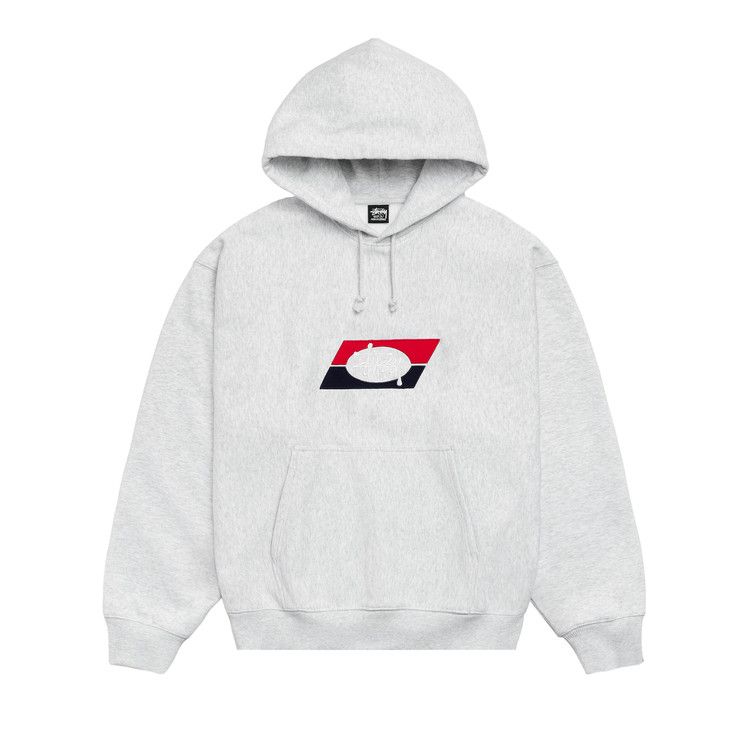 

Худи Stussy Double Stripe Embroidered Hoodie 'Ash Heather'