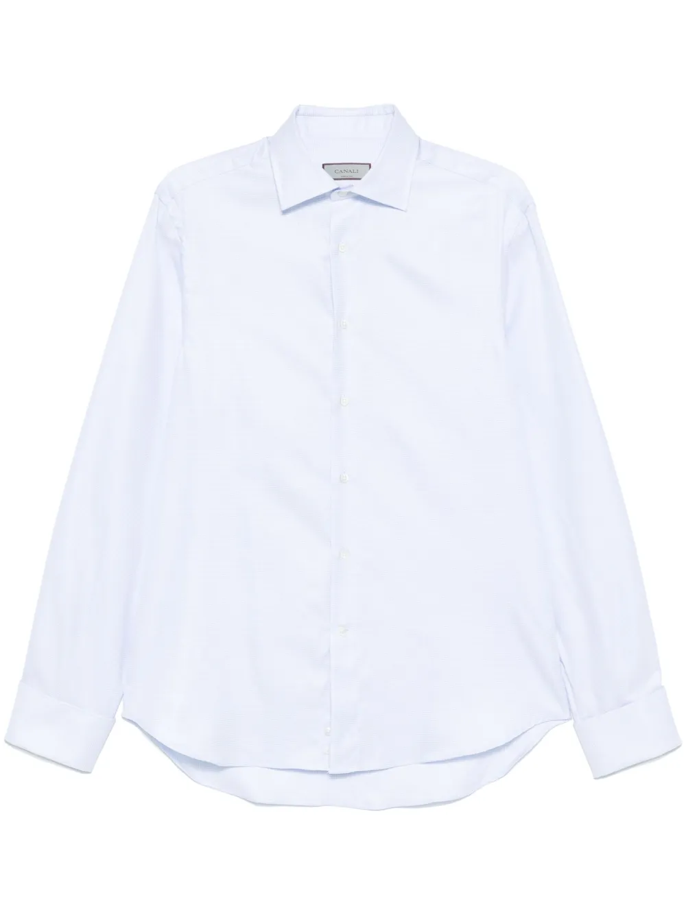 

Жаккардовая рубашка с узором Canali, синий