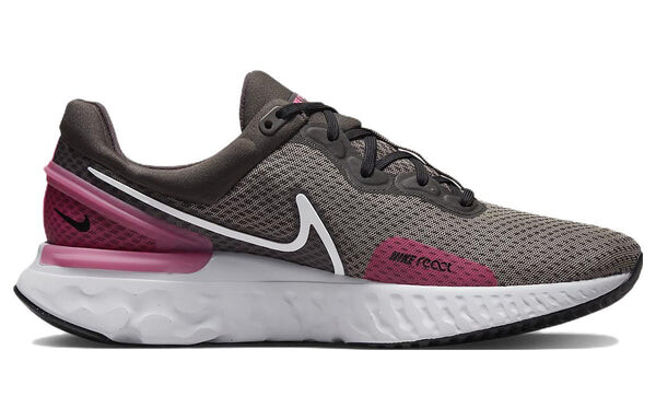 Кроссовки Nike React Miler 3 Road Running Shoes 'Medium Ash', цвет medium ash/white-hyper pink-black — фото 2