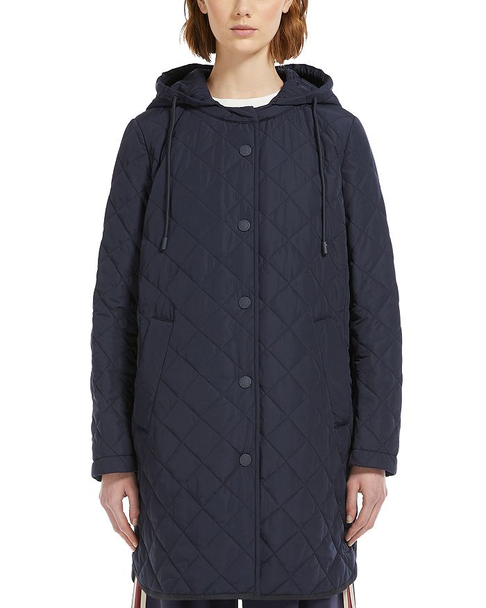 

Стеганое пальто Erio Weekend Max Mara, синий