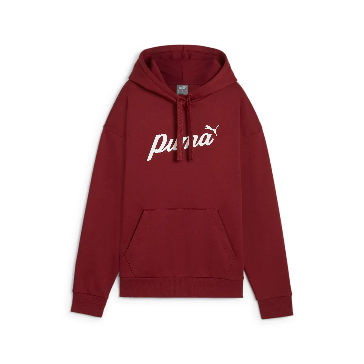 

Толстовка PUMA с капюшоном "ESS+ SCRIPT HOODIE FL", цвет Intense Red-White Rubber