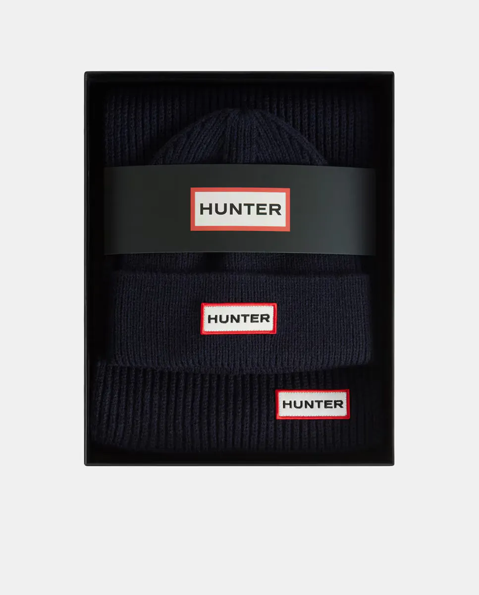 

Комплект из шапки и шарфа Jura Boxet Hunter, темно-синий