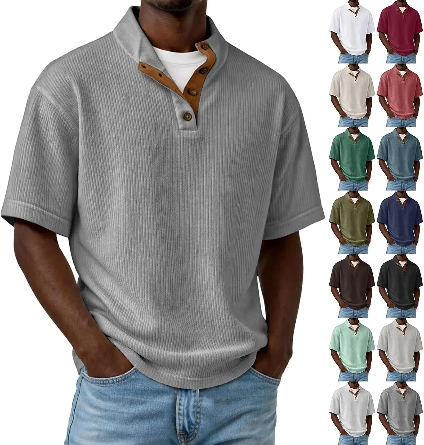 

Мужская футболка поло с коротким рукавом, летняя, легкая и дышащая SdGgsgv