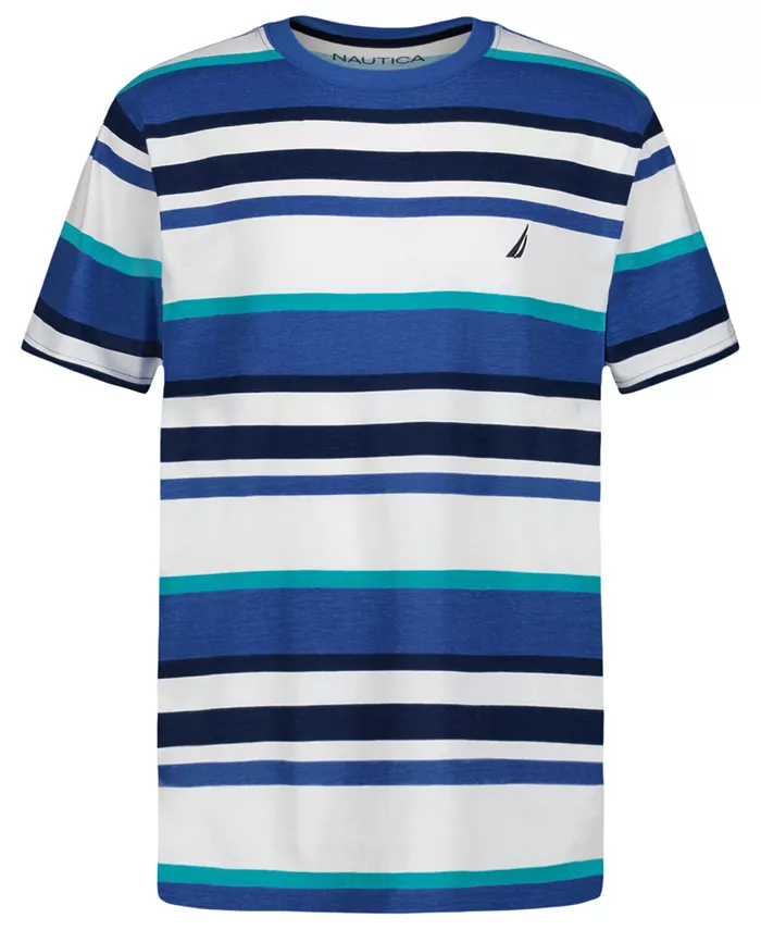

Футболка с коротким рукавом в полоску Big Boys Preppy Nautica, синий