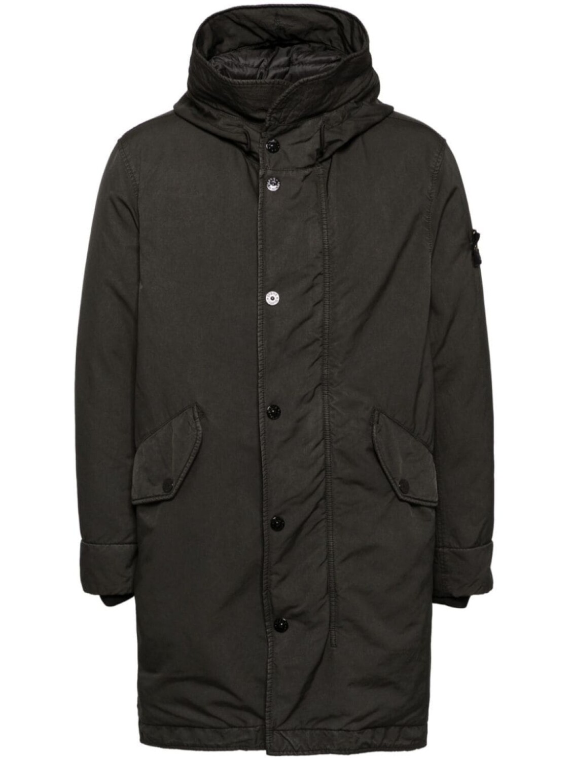 

Застегнутая на пуговицы куртка Stone Island, черный