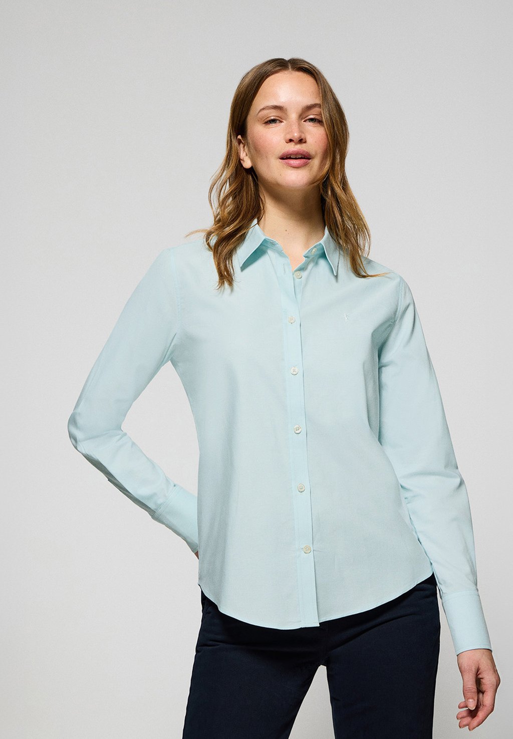 

Блузка на пуговицах LONG SLEEVE REGULAR FIT Polo Club, светло-голубой