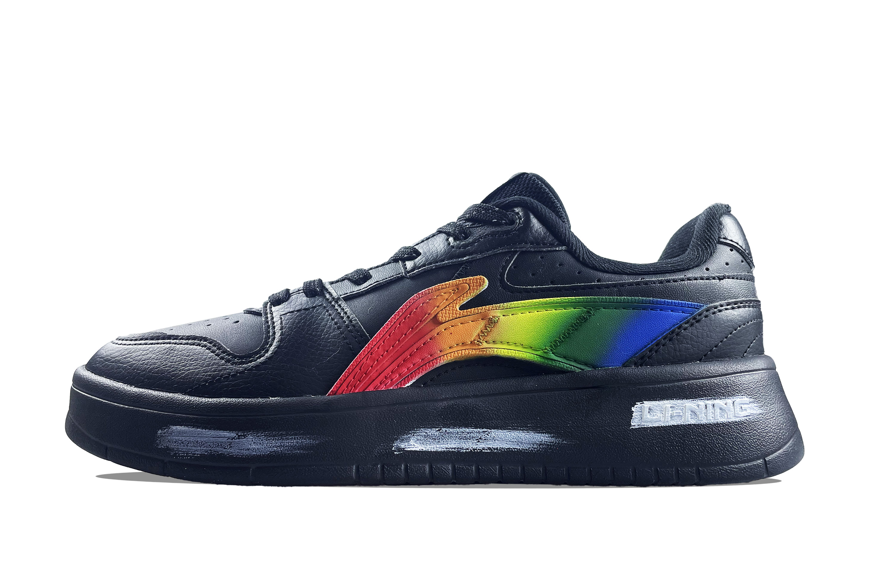 

Кроссовки для скейтбординга Yuanbao V2 Durable Cushioning Low-Top, мужские, черные LINING, Black