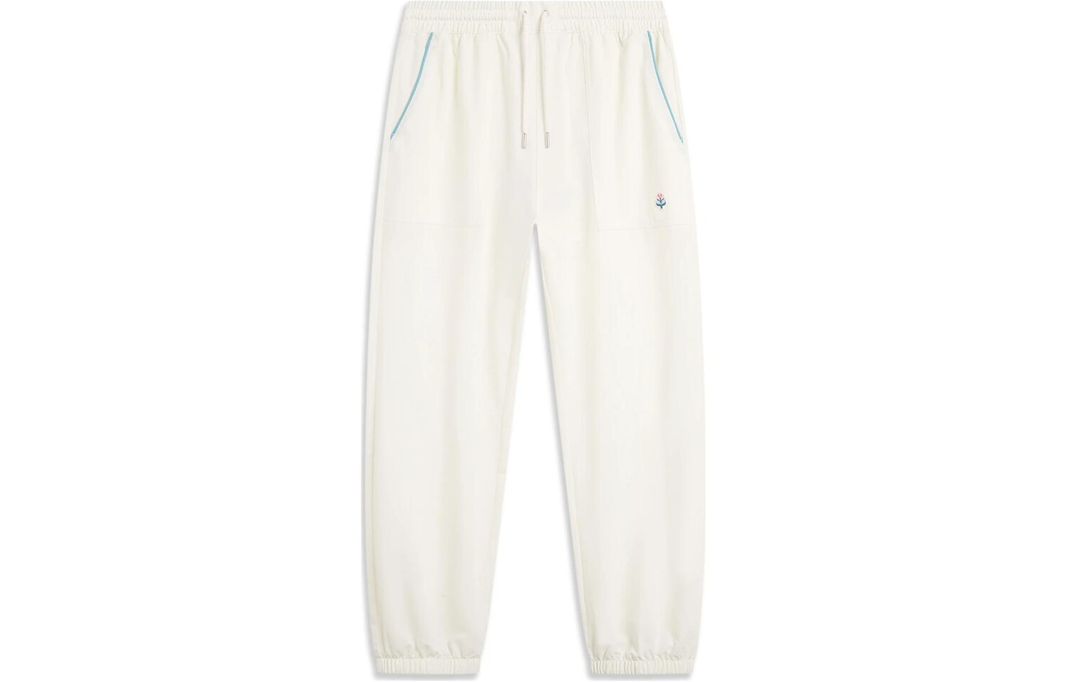 

Трикотажные спортивные штаны Sports Life Collection женские молочно-белые Lining