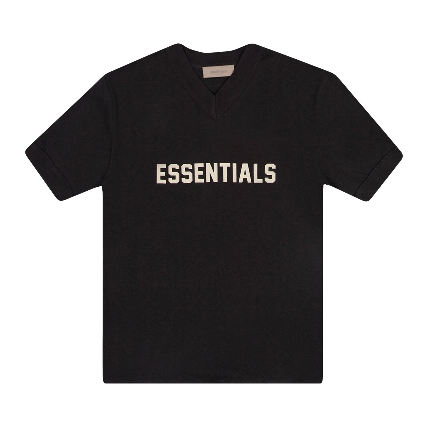 

Детская футболка Fear of God Essentials с v-образным вырезом, цвет Iron