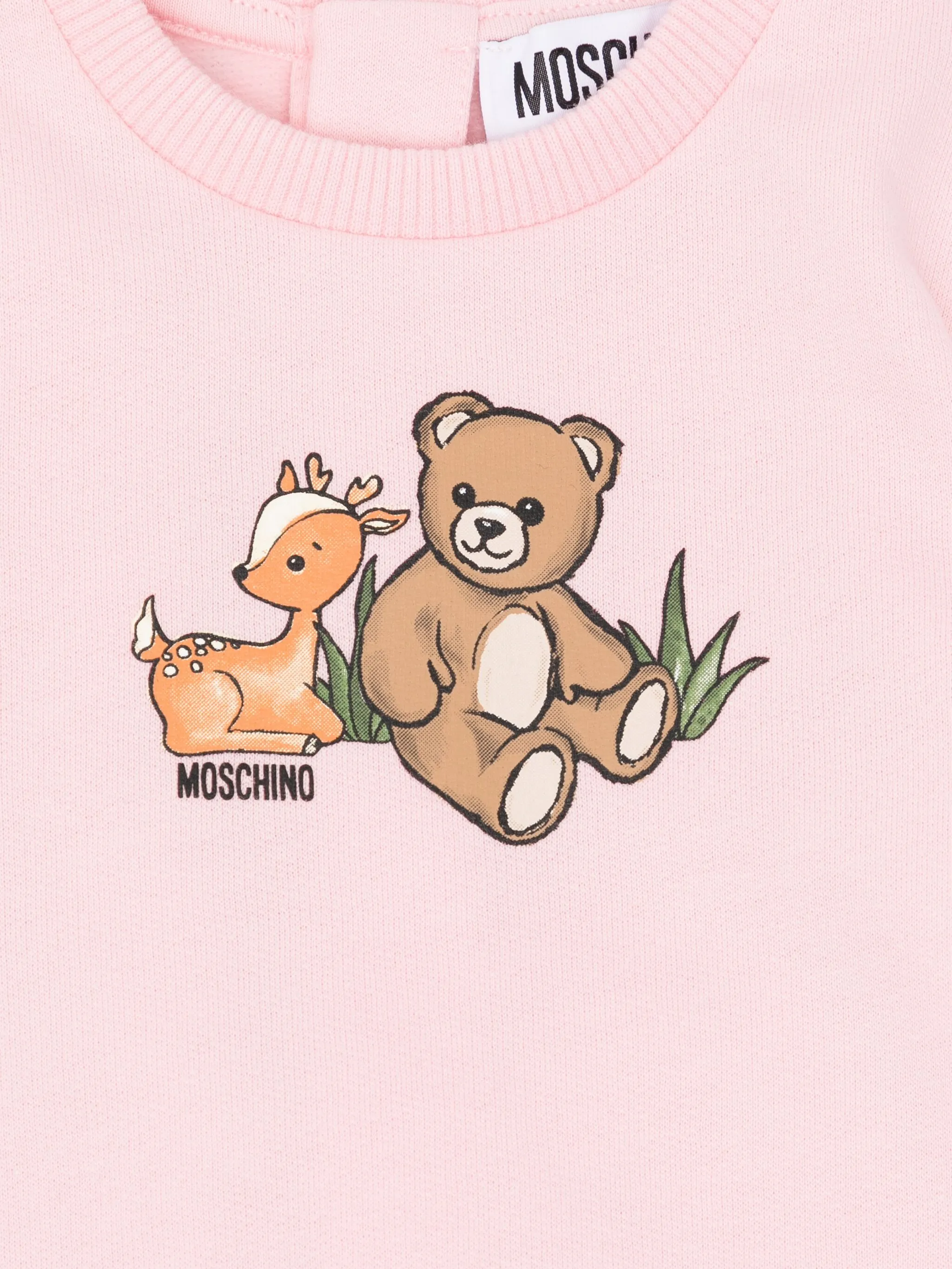 Пижама с принтом Moschino Kids, розовый — фото 3