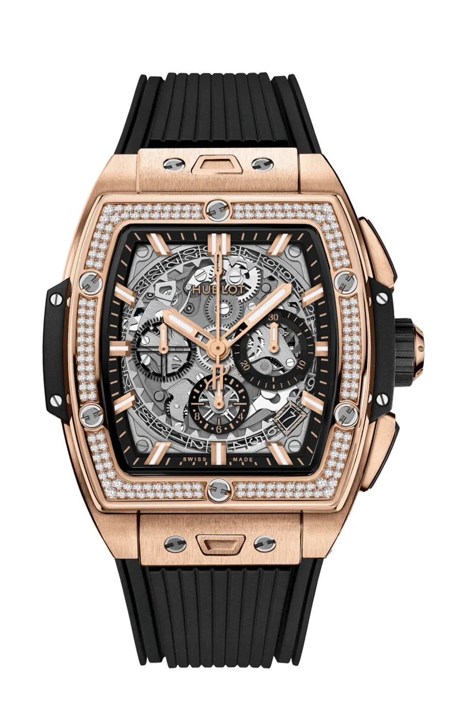 SPIRIT OF BIG BANG KING GOLD DIAMONDS 42 ММ - 642.OX.0180.RX.1104 HUBLOT, золотой