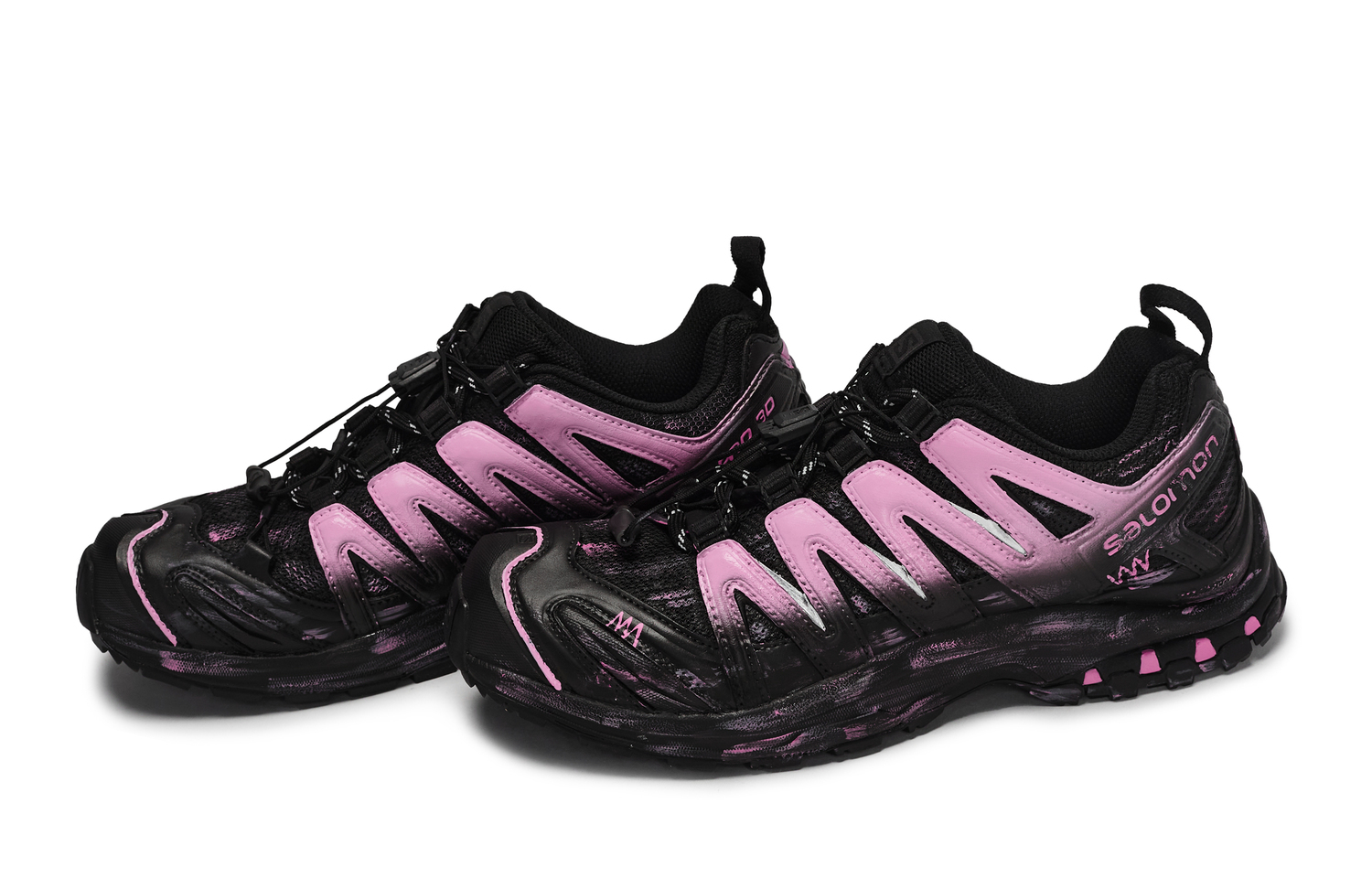 Дышащие кроссовки XA PRO 3D LA YAUTE низкие для бега унисекс black pink SALOMON, черный/розовый — фото 3