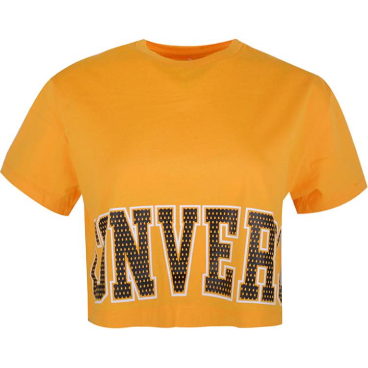 

Укороченный топ Heritage Wordmark Easy Crop, женский, золотистые Converse, Gold