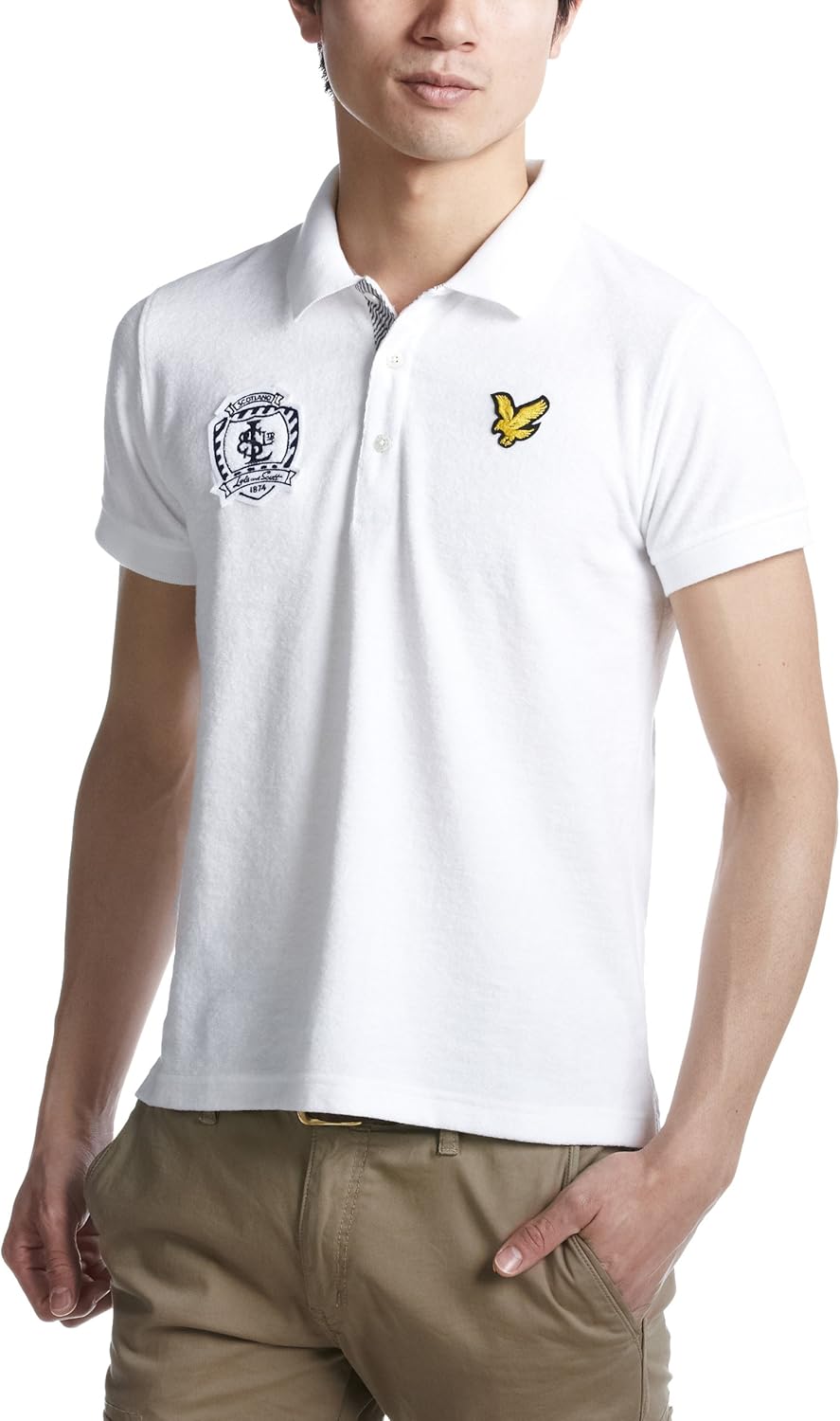 

Морская поло Lyle & Scott Pile, белый
