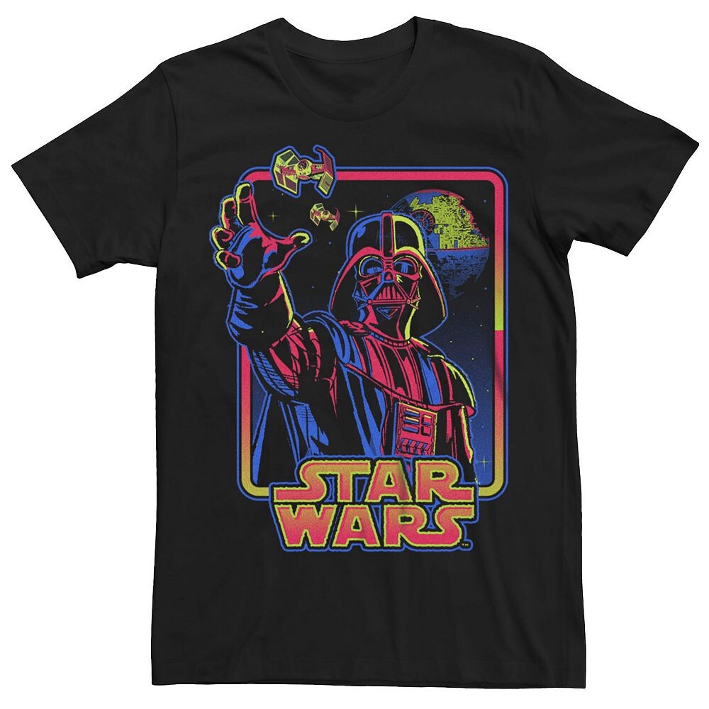 

Футболка Big & Tall Star Wars Hyper Color Dark Side Licensed Character, черный