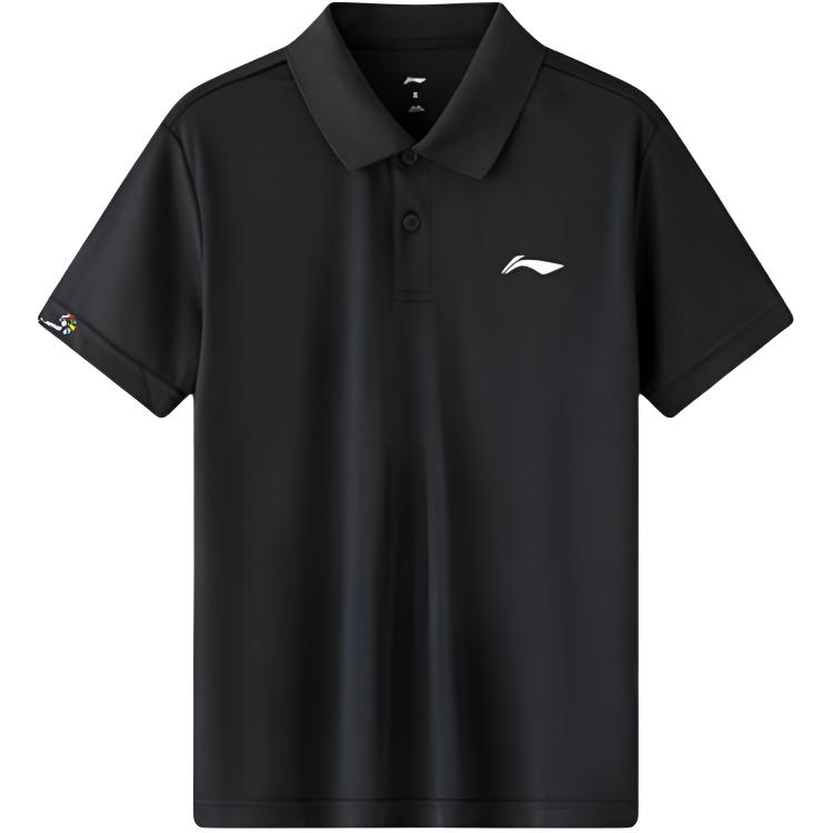 

Поло для бадминтона летняя мужская LINING, черный