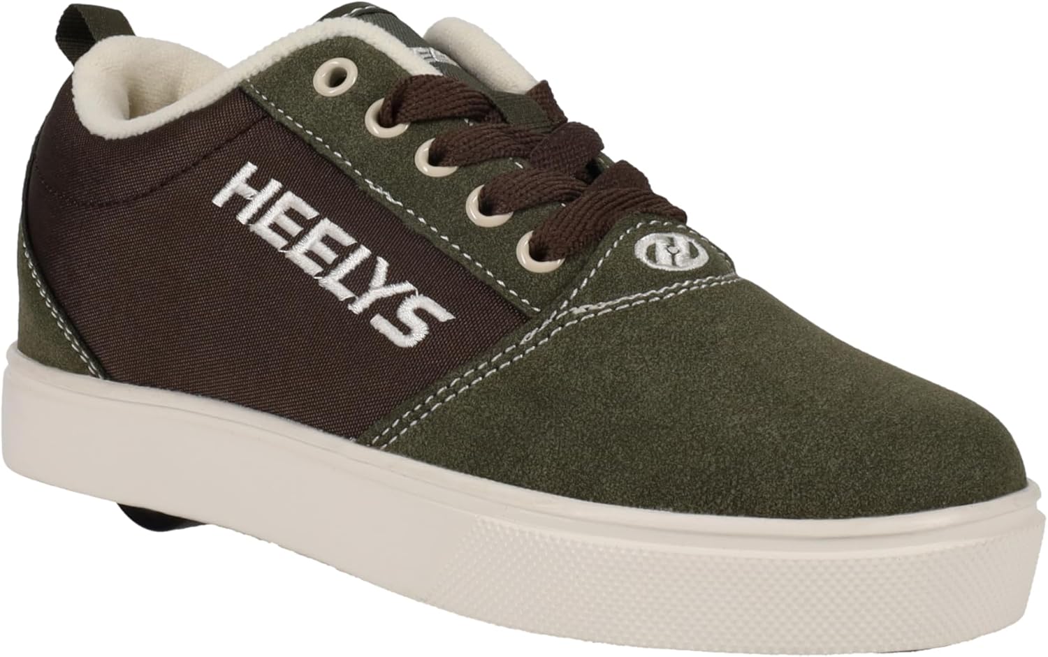 

Кроссовки Heelys для детей и подростков Pro 20 с вышивкой, зеленый/коричневый