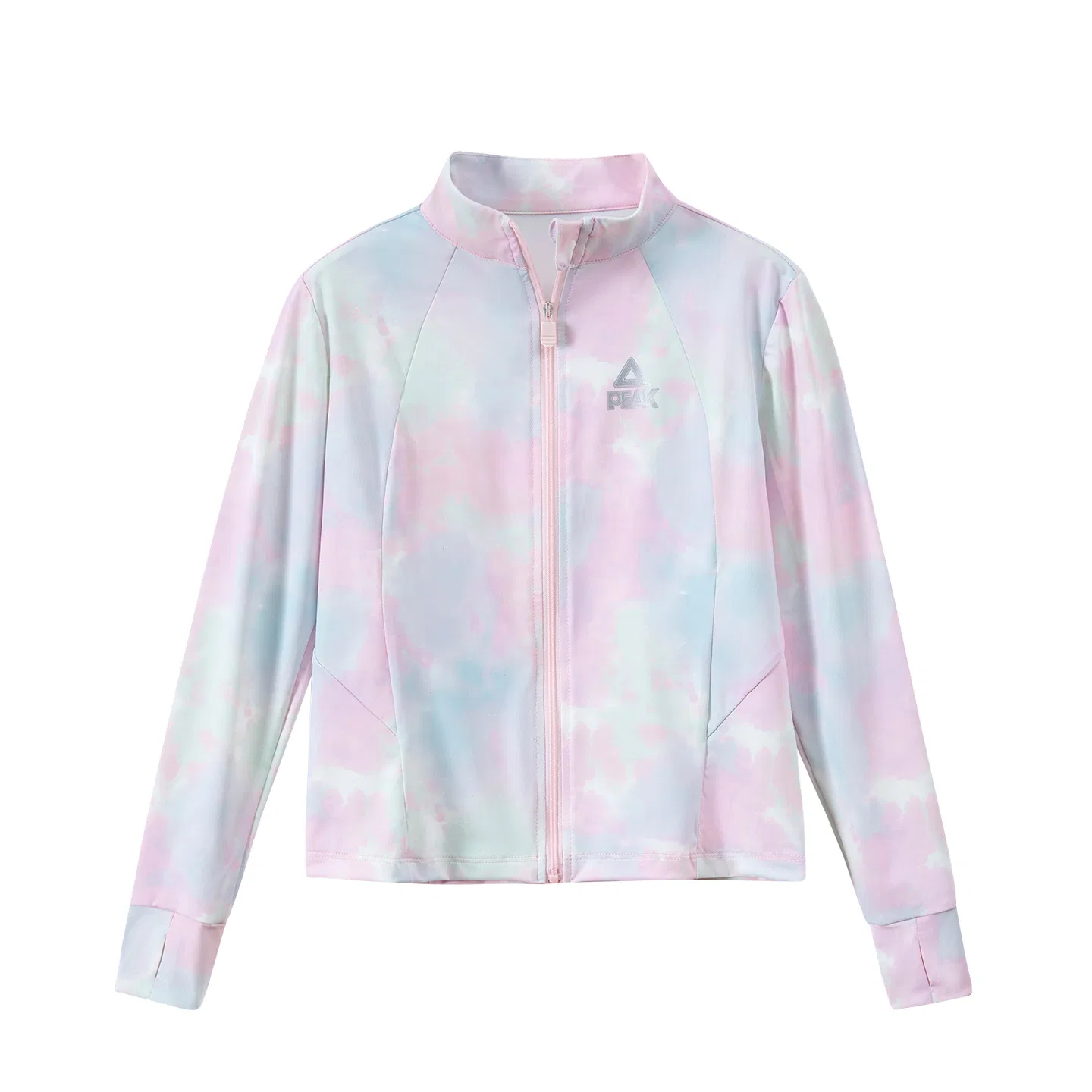 Детская солнцезащитная одежда с воротником-стойкой PEAK Tie-Dye Pink