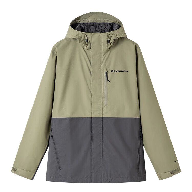 

Мужская ветровка для походов водонепроницаемая ветрозащитная дышащая и теплая Columbia, зеленый