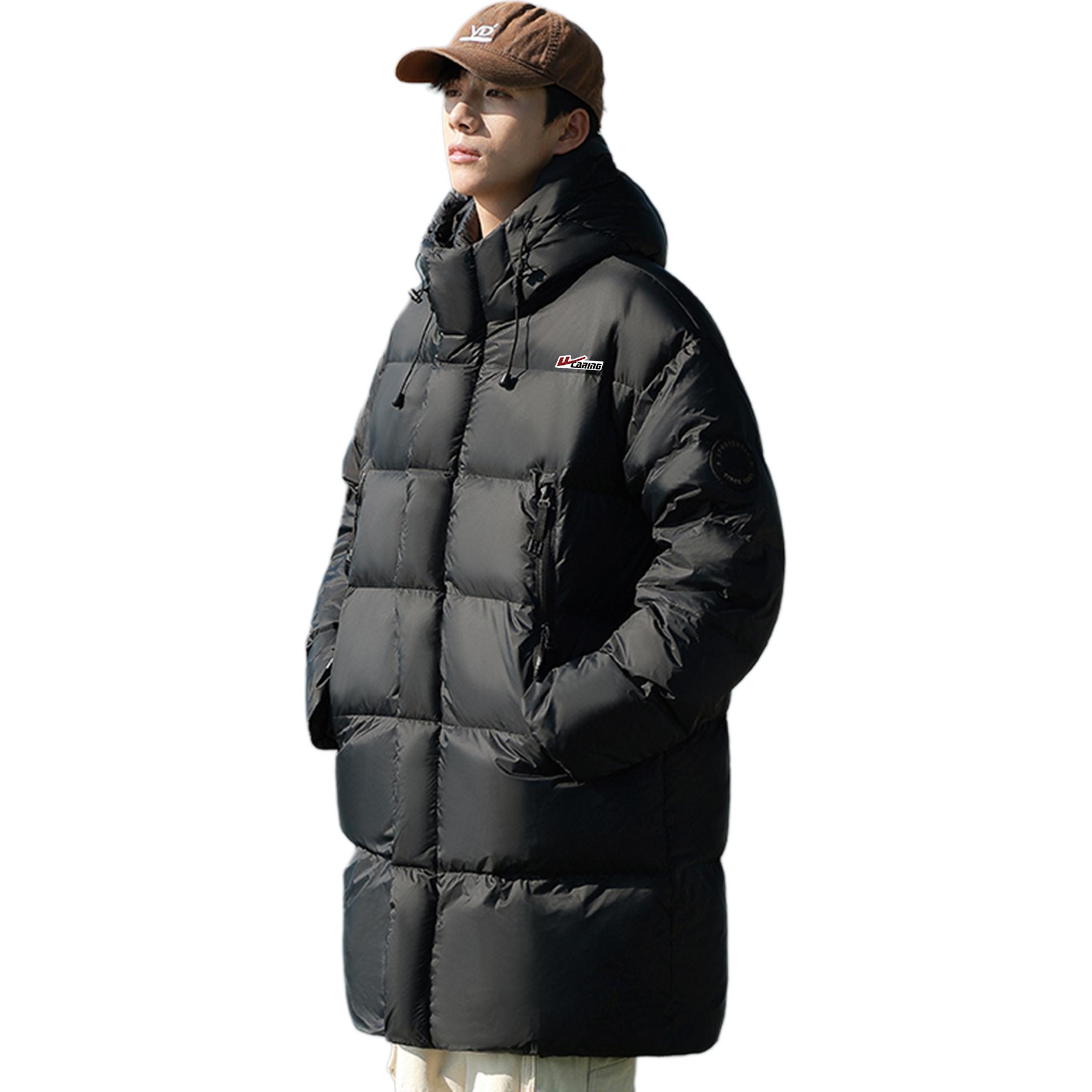 

Пуховик Unisex с капюшоном и флисовой подкладкой WARRIOR, черный (diy badge)