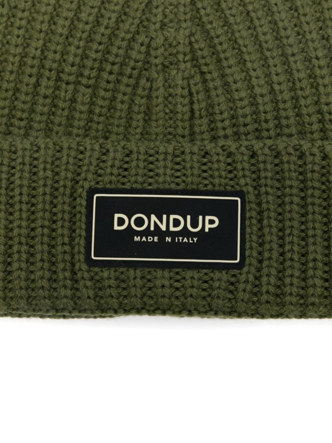 

Шапка-бини с нашивкой-логотипом DONDUP, зеленый