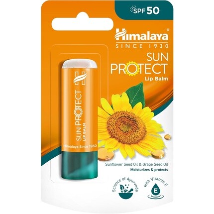 

Солнцезащитный бальзам для губ с SPF 50 и защитой от UVA-лучей 4,5 г Himalaya
