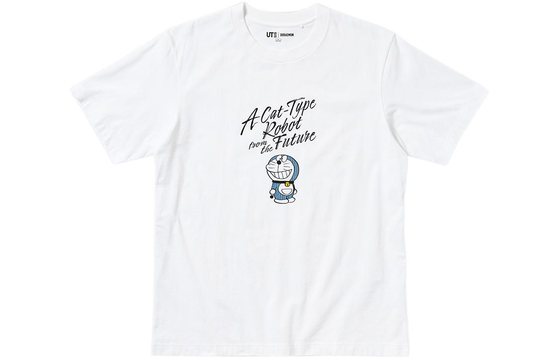 

Футболка X Doraemon/Doraemon Co-branded Series для мужчин, белая Uniqlo, белый