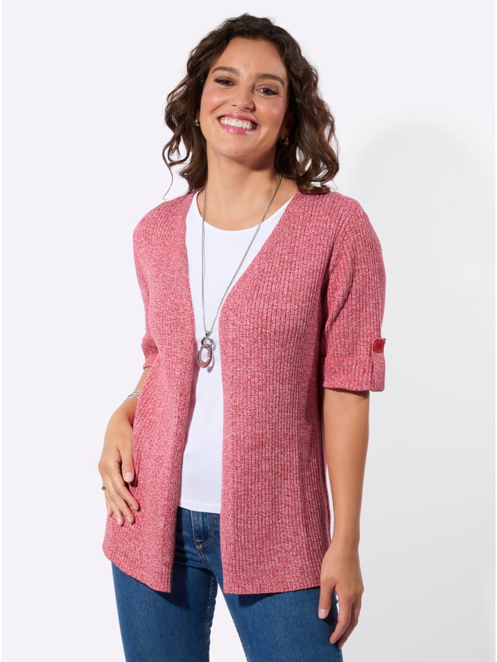 

Кардиган клубнично-белого меланжа WITT WEIDEN