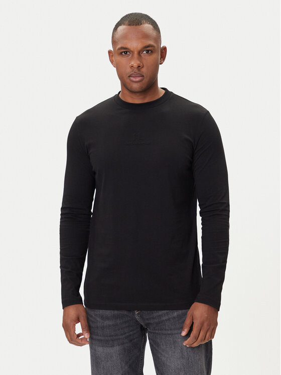 

Лонгслив regular fit 755055 554225 Karl Lagerfeld, чёрный