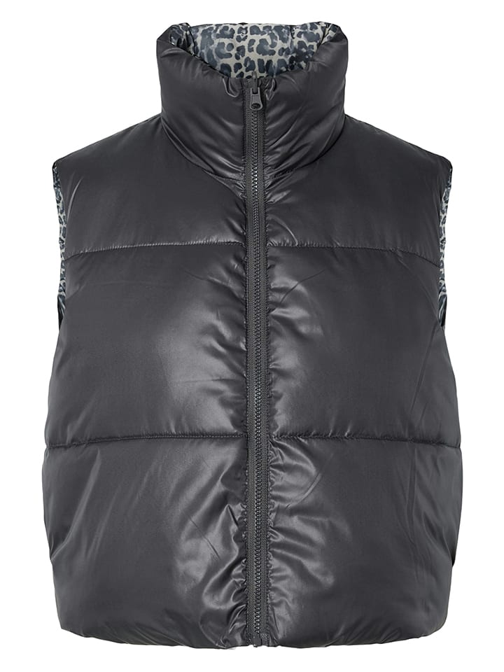 

Pieces Стеганый жилет серого цвета