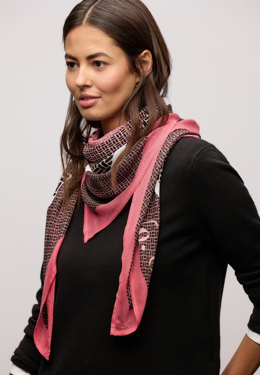 

Шарф Street One GEMUSTERTES , Pink/Coral