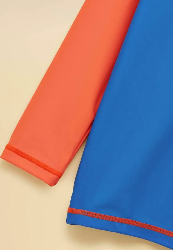 Футболка-Борцовка стандартного кроя с волнообразным рисунком Joules, Blue/Orange — фото 3