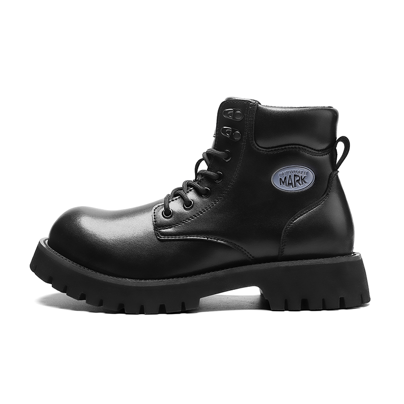 

FAIRWHALE Черные мартинсы мужские 12 см, цвет Black